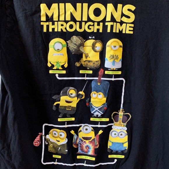 Minions Through Time, Novelty Tee - Picture 2 of 3